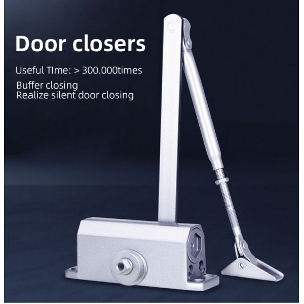 Good Quality 25-55kg Heavy Duty Two Speed Adjustable Aluminum Hydraulic Auto Automatic Door Closer Hinge