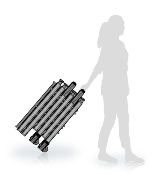 Black High Performance Archway Metal Detector Walkthrough 24 Detector Zones