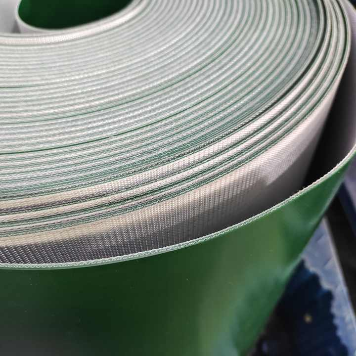 PVC Green Conveyor Belt for Food, Tobacco, and Logistics Industries