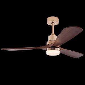 Wholesale factory Solid Wood Leaf Ceiling Fan Remote Control Ceiling Fan With