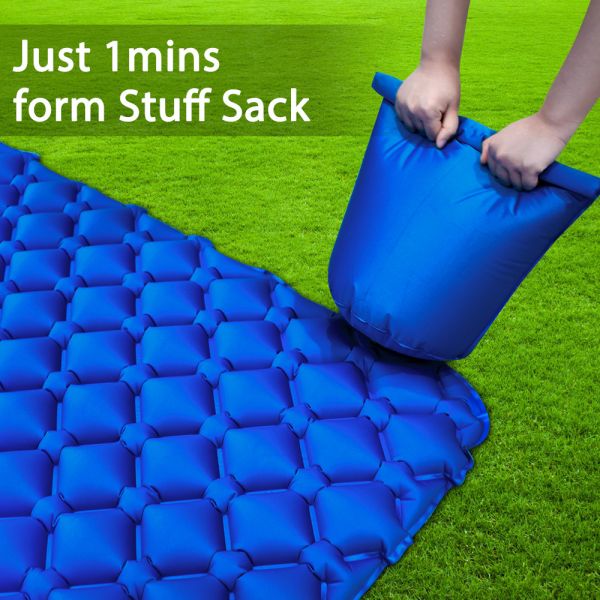 SGS 220x150cm Inflatable Sleeping Pad For Camping Tent