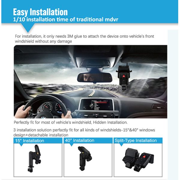 Камера приборной панели автомобиля 4 каналов, двойной кулачок черточки камеры с Блуэтоотх/Вифи