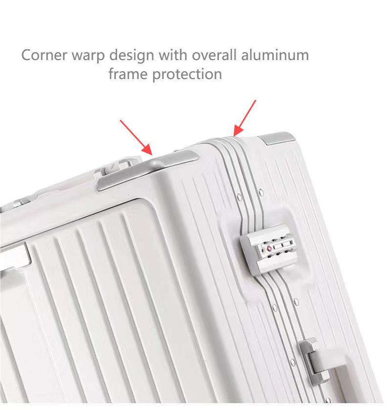 TSA одобрила багаж для пассажиров из алюминия чемодан с крутящим колесом