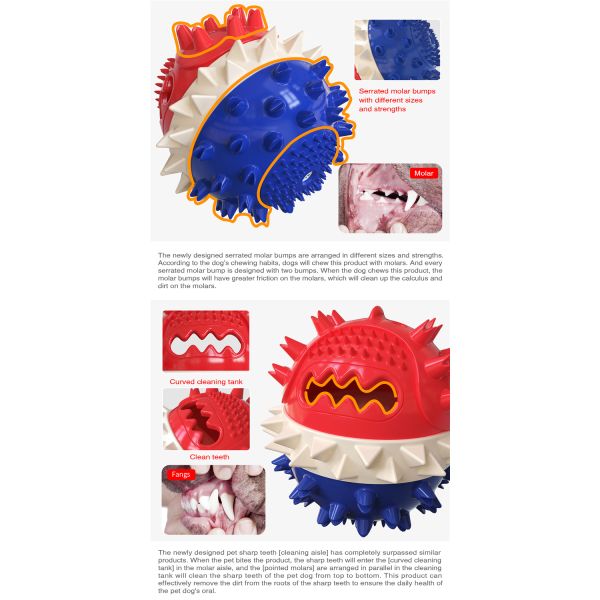 Personalized Flexible Dog Molar Bite Toy For Cleaning Pet Teeth