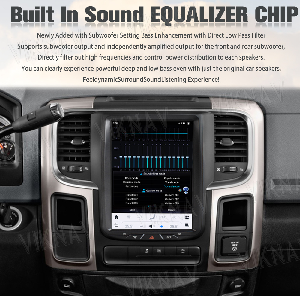 8 игрок автомобильного радиоприемника андроида ядра 10,4» на Ram 1500 доджа 2013 до 2018