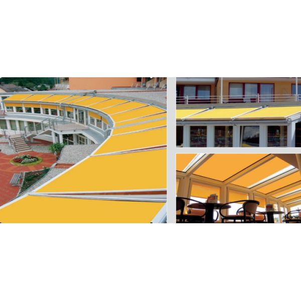 Тяжелая нагрузка отступающий крышный тент дистанционный моторный солнцезащитный зонт водонепроницаемый отступающий пергольный тент