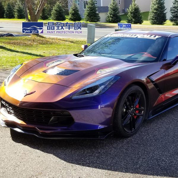 Nontoxic Gloss PET Vinyl Film Car Wrap Flexible Sand Proof Durable