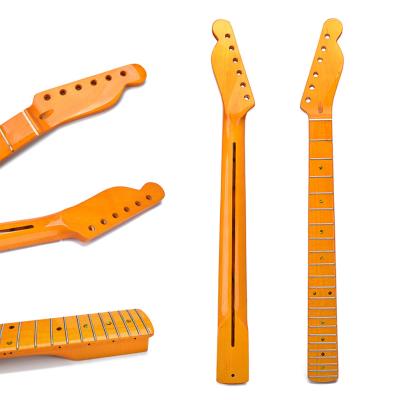 22 Frets Fender Telecaster Neck Replacement Glossy Electric Guitar Maple Wood Fingerboard