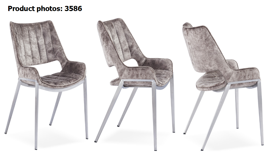 Modern Lounge 6.95kg Stainless Steel Dining Chair