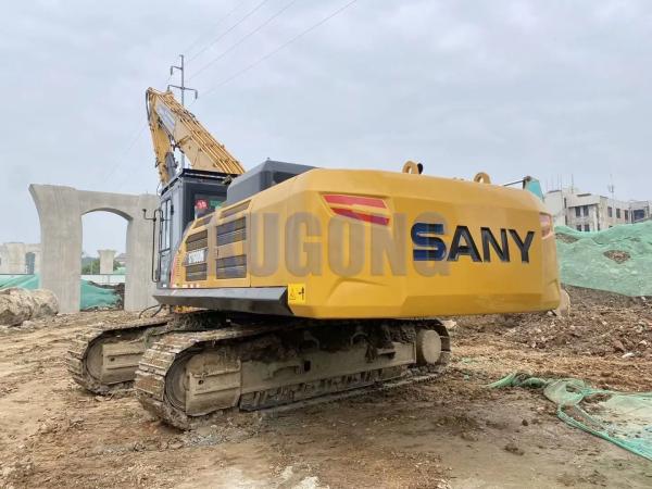Second Hand Sany SY600H Excavator Sheet Pile Driver Operating Weight 51000kg