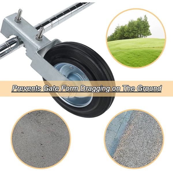 Колесо с вращающейся дверью из углеродистой стали для устойчивых резиновых скользящих ворот