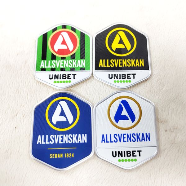 Custom TPU Heat Transfer Badge - Superettan OBOS Logo 3D Embossed Clothing Labels for Apparel Accessories