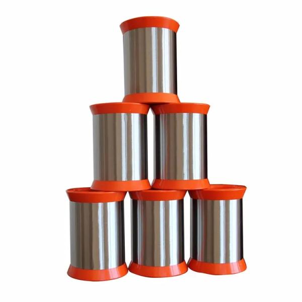 Bobina de fio de aço inoxidável TOPONE 304/316 0,025 mm-0,05 mm 1 mícron 5 mícrons para fio giratório
