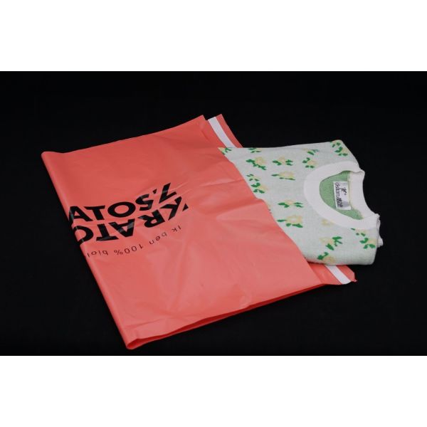 60 34x24.5cm микронов сумок PLA, изготовленных на заказ Biodegradable сумок почтового сбора