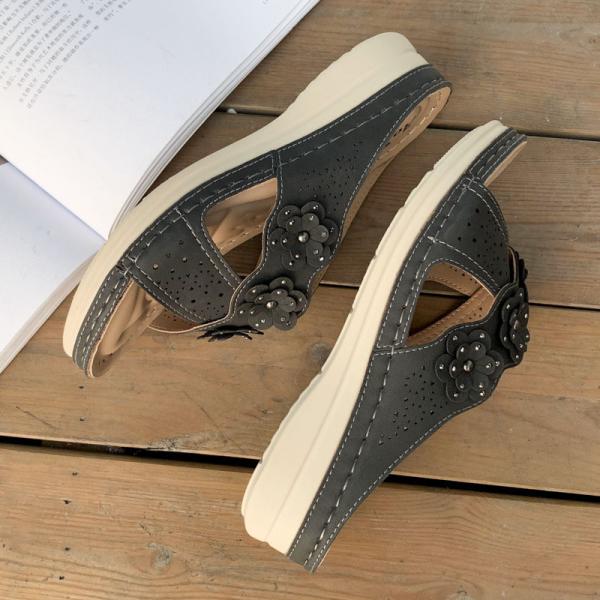 BS069 Amazon 2021 New Cross-Border Ladies Slippers Summer Flowers Vacation Leisure Beach Sandals