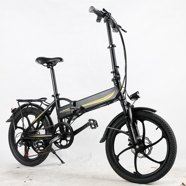 20MPH Light Foldable Electric Bike , 10.4Ah 20 Inch Electric Folding Bike