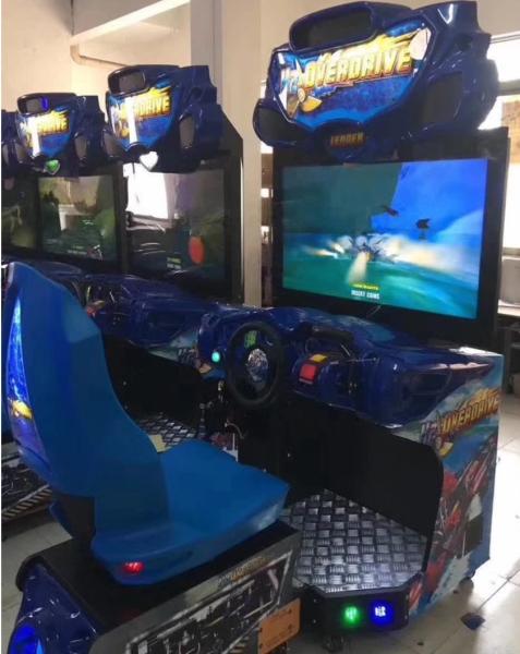 3D Car Racing Arcade Game Machines 2370*1120*2350MM For Super Market