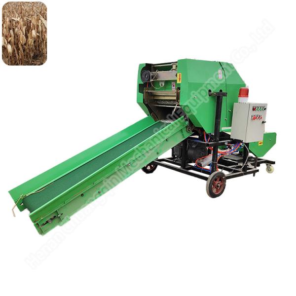 Diesel Silage Round Baler Machine For Alfalfa Corn Hay Straw Wrapping 18hp