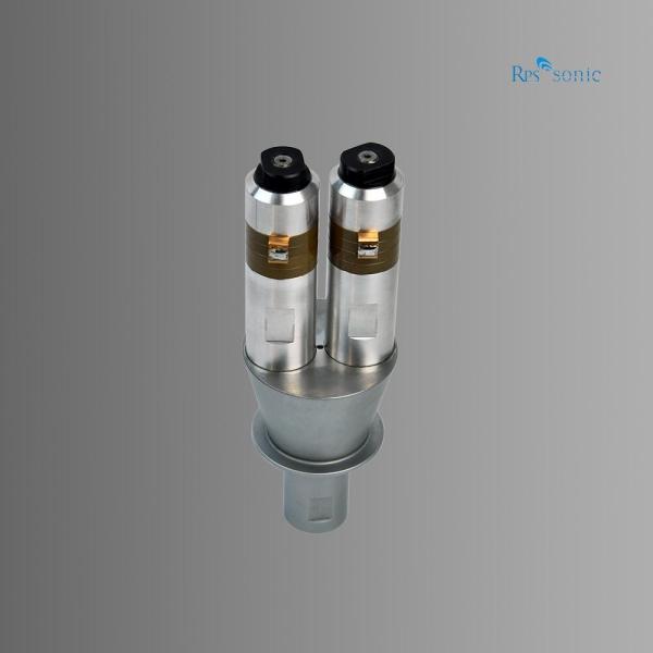 Double Transducer Vibrator Ultrasonic Welding System 20khz For Non Woven Cutting