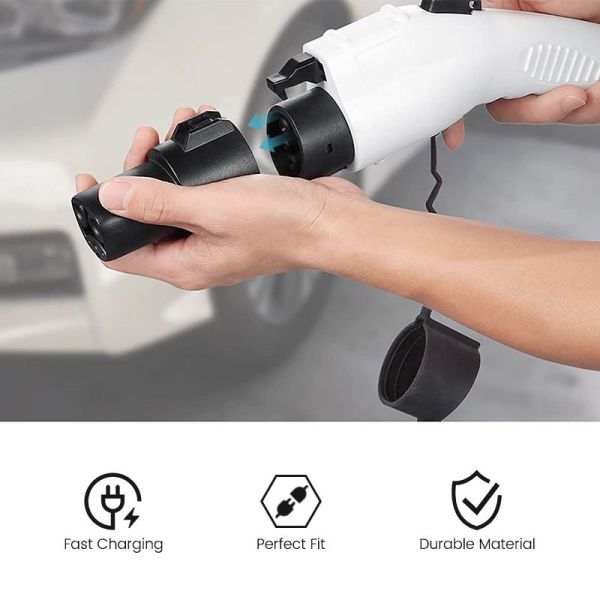 EV Charger Adapter lightweight design 269 grams easy to carry and store in Tesla glove box or fleet vehicle compartments