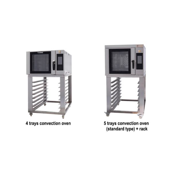 4 Tray 5 Tray Commercial Convection Oven Industrial Convection Oven
