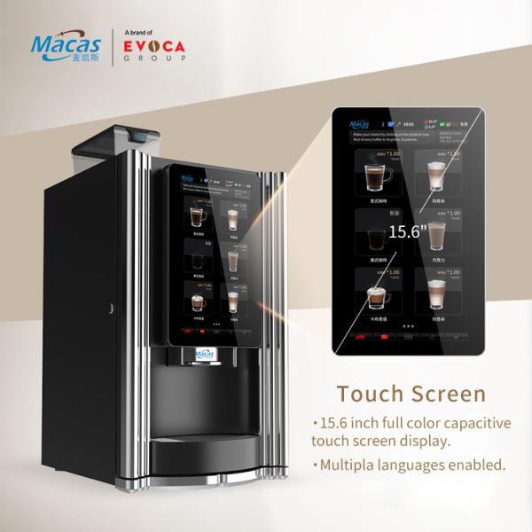 300 Cup Bean To Cup Coffee Vending Machine with 15.6 Inch Touch Screen