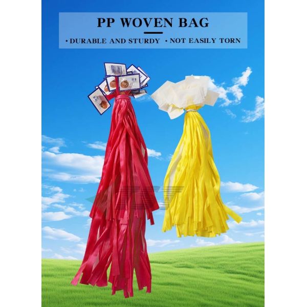 2kg Yellow PP Tubular Soft Net For Potato With Printed Logo