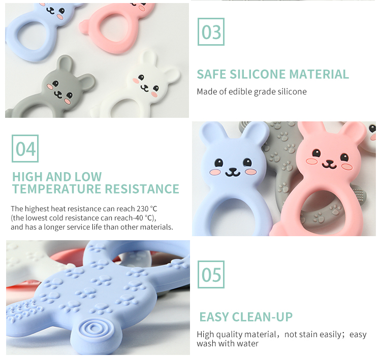 Кольцо Teether силикона Montessori, игрушка прорезывания зубов силикона для младенца детей Newborn