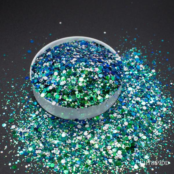 Diamonds Chameleon Glitter Flakes Mixed Photorefractive Chunky Paillette