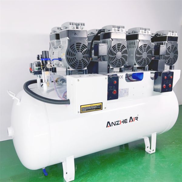 Foshan Factory Dental Air Pump Compressor 128L 3400W Silent Dental Compressor