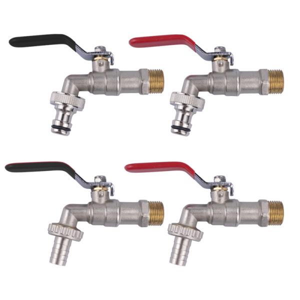 TMOK 1/2 3/4 Manual Control Single Handle  Garden Outdoor Use Water Tap Brass Bibcock