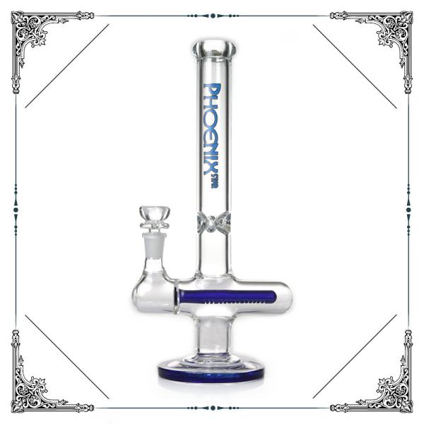 Cross Style Bong With Inline Pecolator Glass Smoking Water Pipe Bongs Heady Glass Hookah