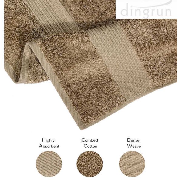 Extra Large Luxury Cotton Bath Towels 34 x 56 Inch Size 650gsm Weight For Hotel