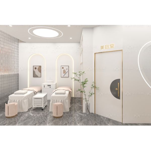 Magasin de beauté Décoration d'intérieur Tableau laminé or noir Plateau d'affichage cosmétique pour l'affichage des magasins de détail et la décoration des magasins de soins de la peau