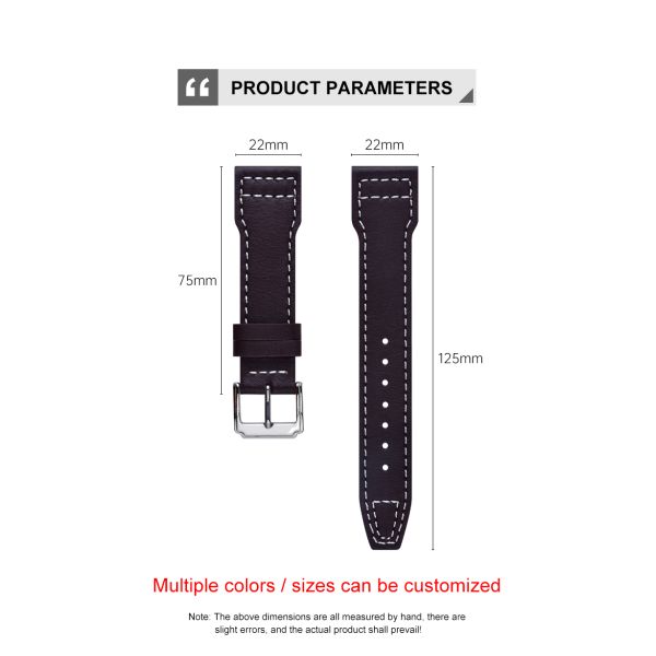 Woven-line 3D Genuine Leather Watch Strap · OEM/ODM