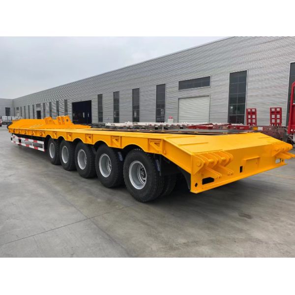 7000-8000mm Wheel Base ECE Certified Multi Axle Lowbed Trailer for Heavy Duty Haulage