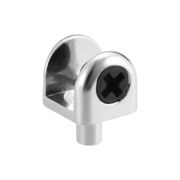 Adjustable Semi-Circular Zinc Alloy Shelf Bracket for Small Wall Mount Glass Shelf