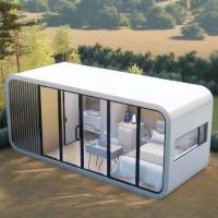 Fashion Style Fire Resistant Apple Cabin House Movable Prefab Mini House