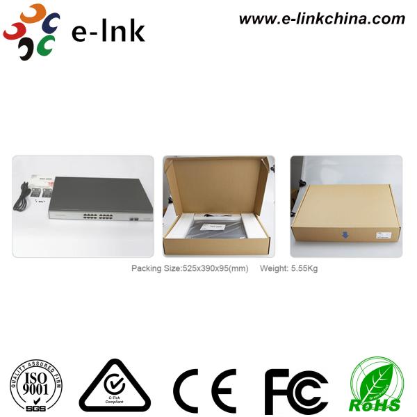 16G + 2SFP Unmanaged PoE Switch with PoE+