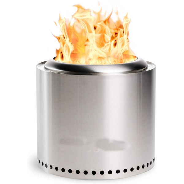 Portable 304 Stainless Steel Sliver Or Black Smoke Free Fire Pits For Cooking BBQ