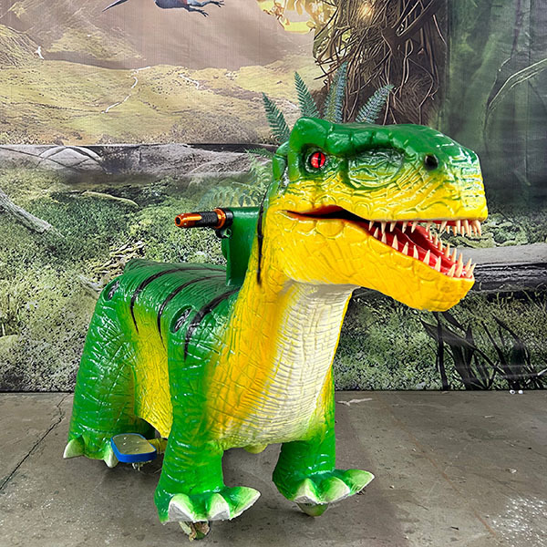 Caroon Custom Kids Ridable Electric Entertainmen Center Dinosaur Ride 24V Rechargeable Battery