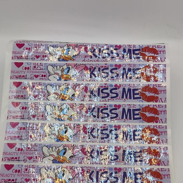 Flexo Printing Adhesive Label Stickers Pantone PMS Glossy Sticker Paper