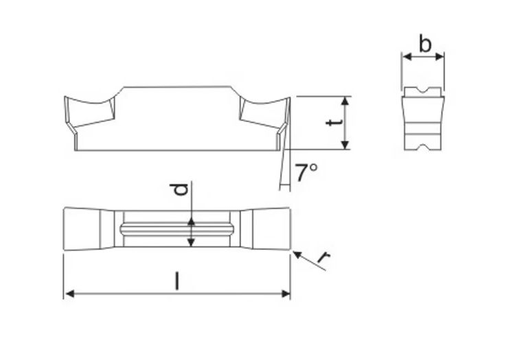 High Precision 11° Angle Carbide CNC Insert with Durability for CNC Machining Centers