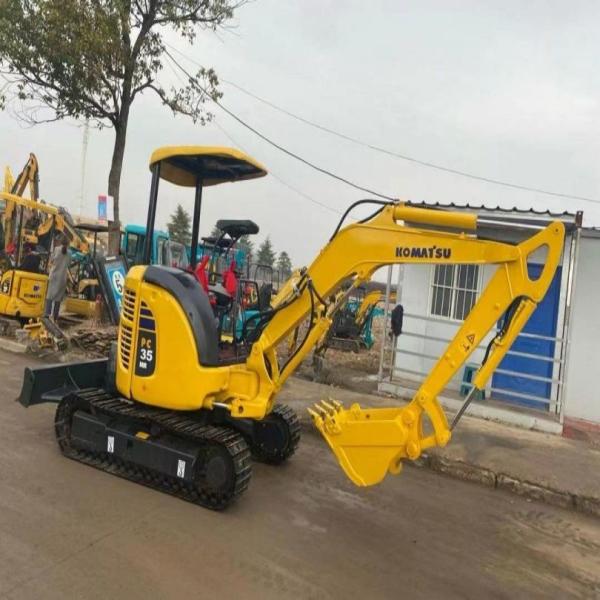 Secondhand Komatsu Excavator PC35  Used 3.5ton Small Type Mini Crawler Digger