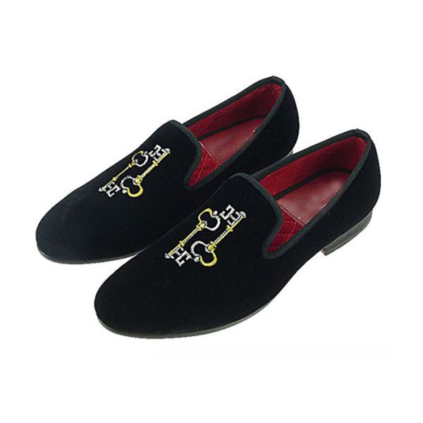 Высококачественный мужской вышитый лофтер, прочный мужской черный сапог на ботинках