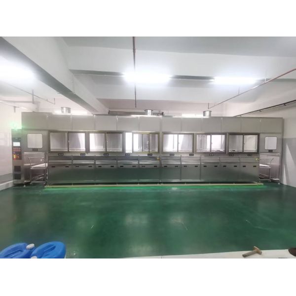 Tunable 40-80kHz Silicon Wafer Ultrasonic Cleaner 60°C Constant Temperature Acid Alkaline Cleaning DI Water Rinsing
