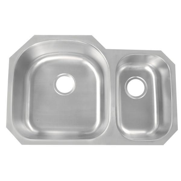 1.2mm Thickness Double Bowl Ss Kitchen Sink Above Counter / Undermount Installation