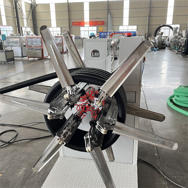 Automatic Single Wall Corrugated Pipe Production Line / Industrial Flexible Spiral Pipe Making Machine / High-Quality PVC Extruder Plant