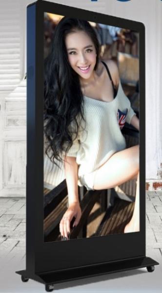 65 Smart Outdoor Interactive Kiosk IP65 Tempered Glass Free Standing