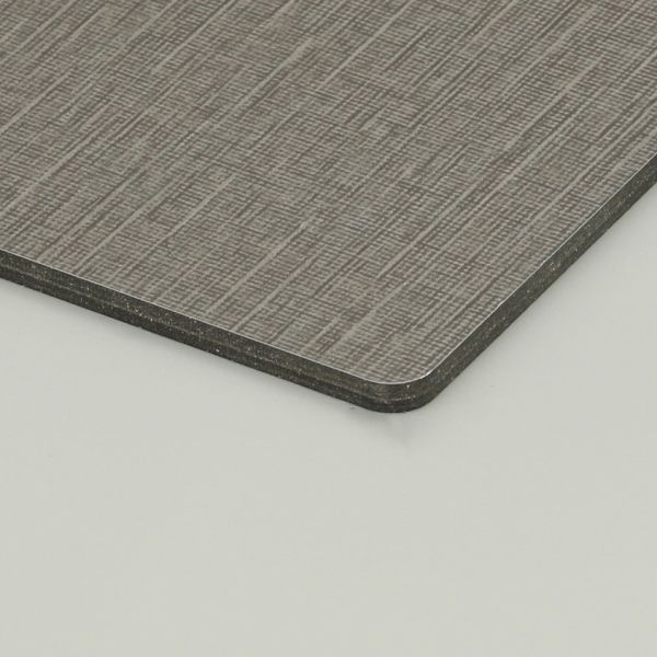 Brown Exterior Wall Cladding Scratch Resistant Cloth Pattern Pvdf Coating On Aluminium